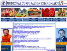 Tablet Screenshot of mcchandigarh.gov.in